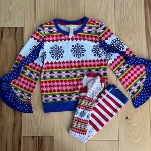 Matilda Jane Snowflake Sweater and Tights